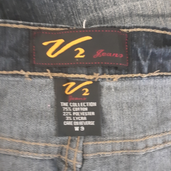 Vigoss distressed jean skirt denim sz 9 *C7 - Picture 2 of 4